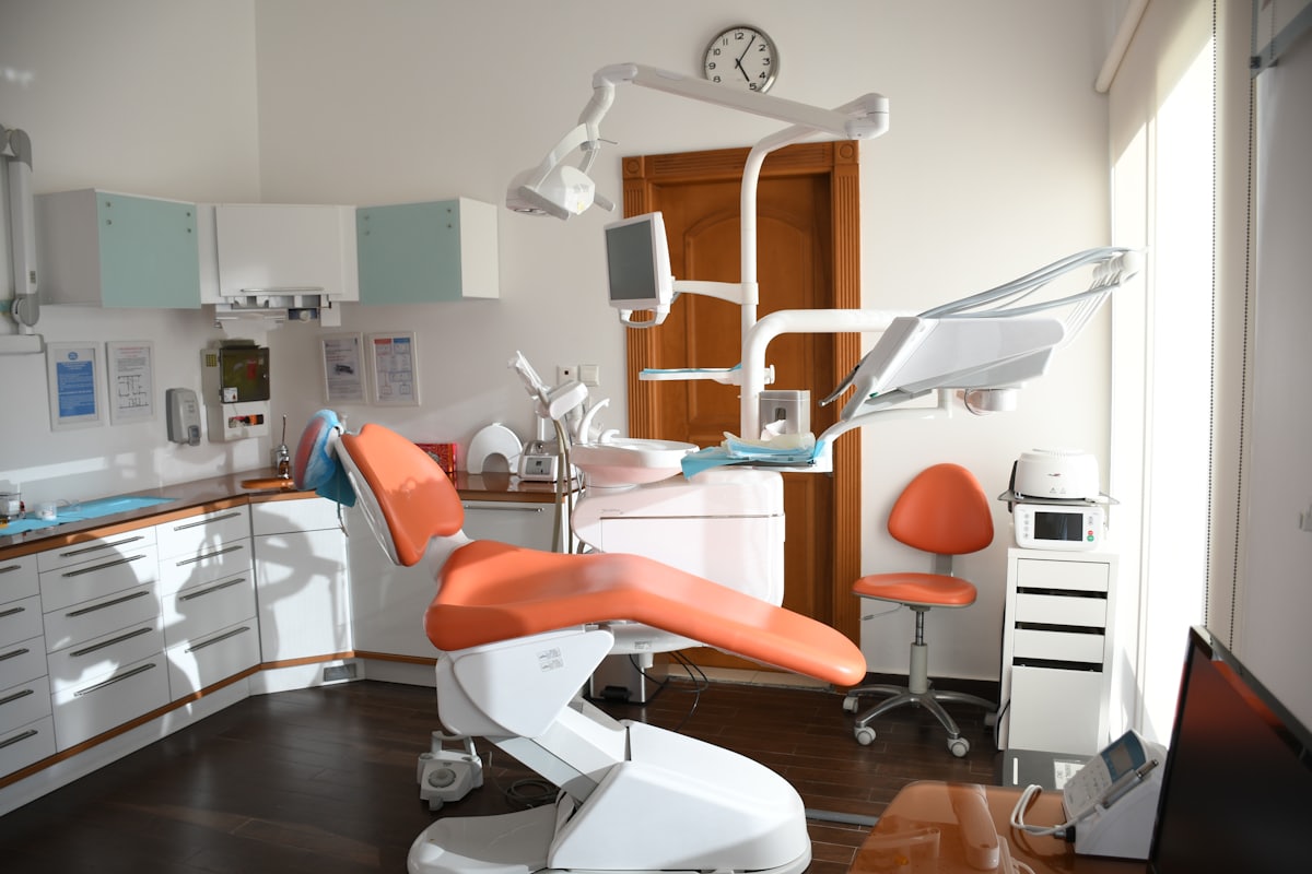 A modern dental operatory set up for implant placement